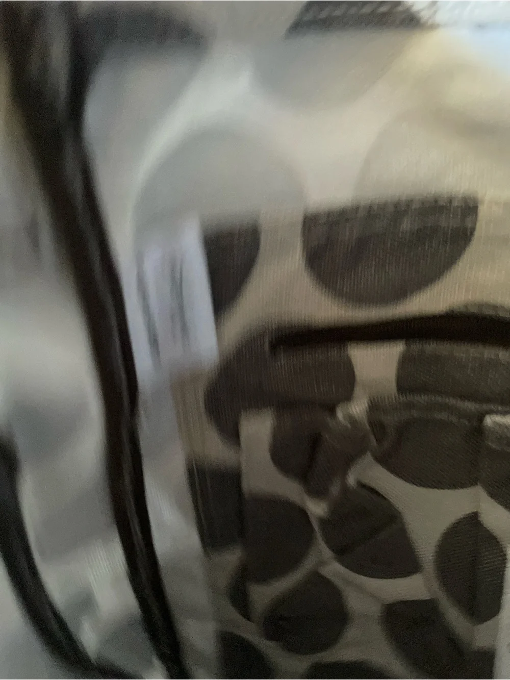 thirty-one Polka Dot Crossbody Bag in Gray and Cream